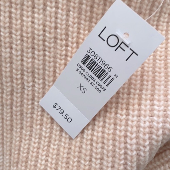 NEW Loft Ribbed Tunic Sweater  XS - Picture 2 of 2